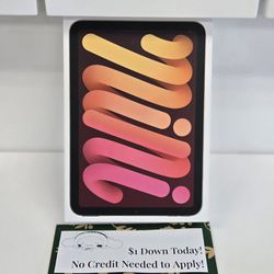 Apple IPad Mini 6 Tablet - Payments Available - Pay $1 Down To take It home