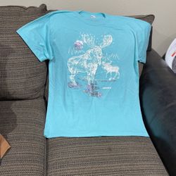 Size,2XL, Vintage New Old Stock .MOOSE T-Shirt.