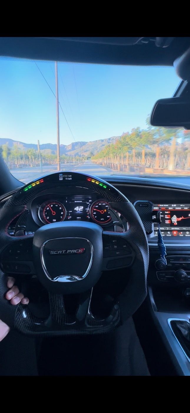 LED Dodge Charger Steering Wheel