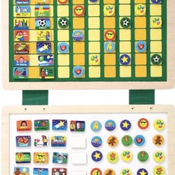 Melissa & Doug Deluxe Wooden Magnetic Responsibility Chart