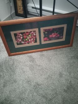 Framed picture of apples