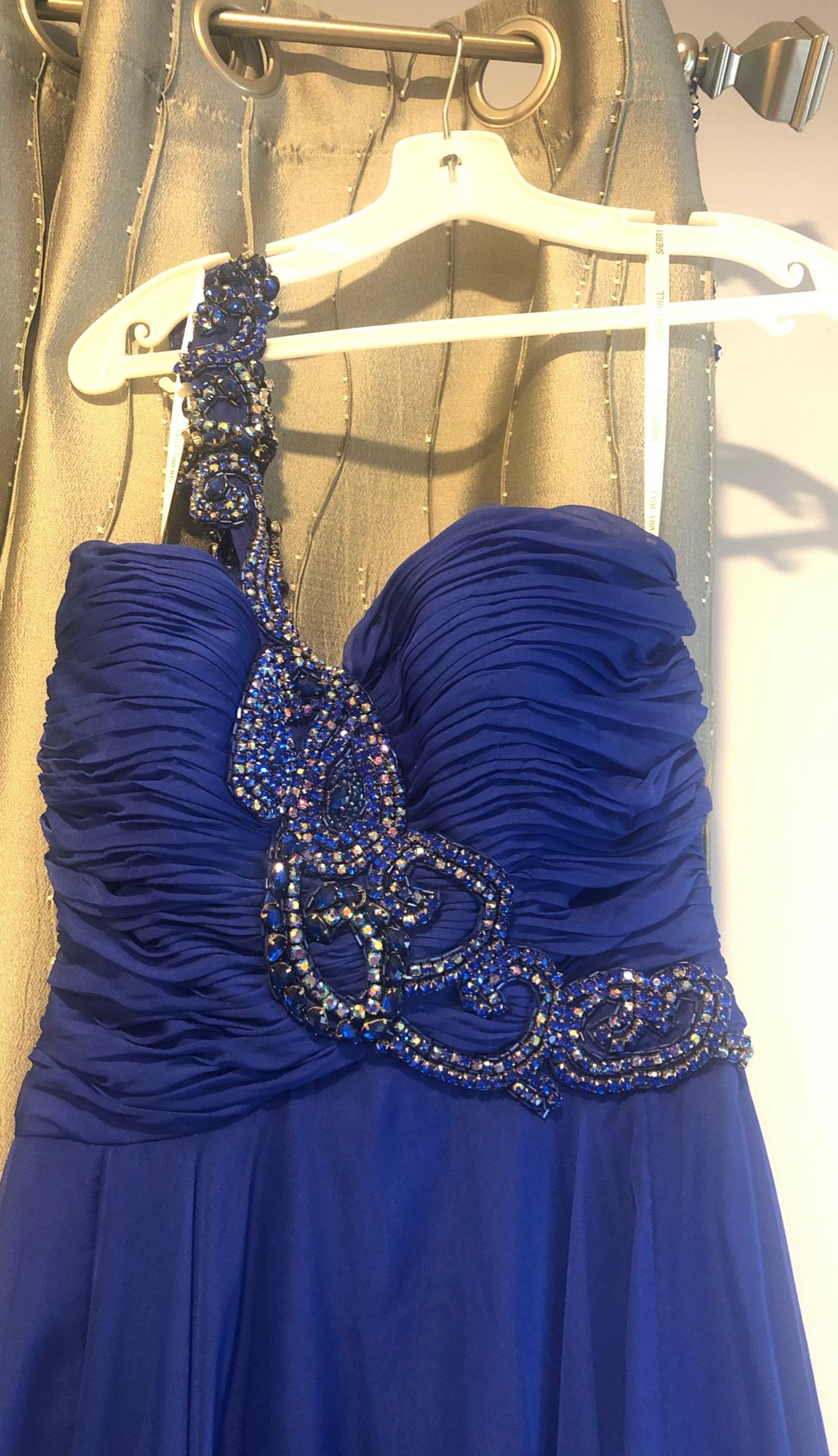 Sherri hill blue dress size 4