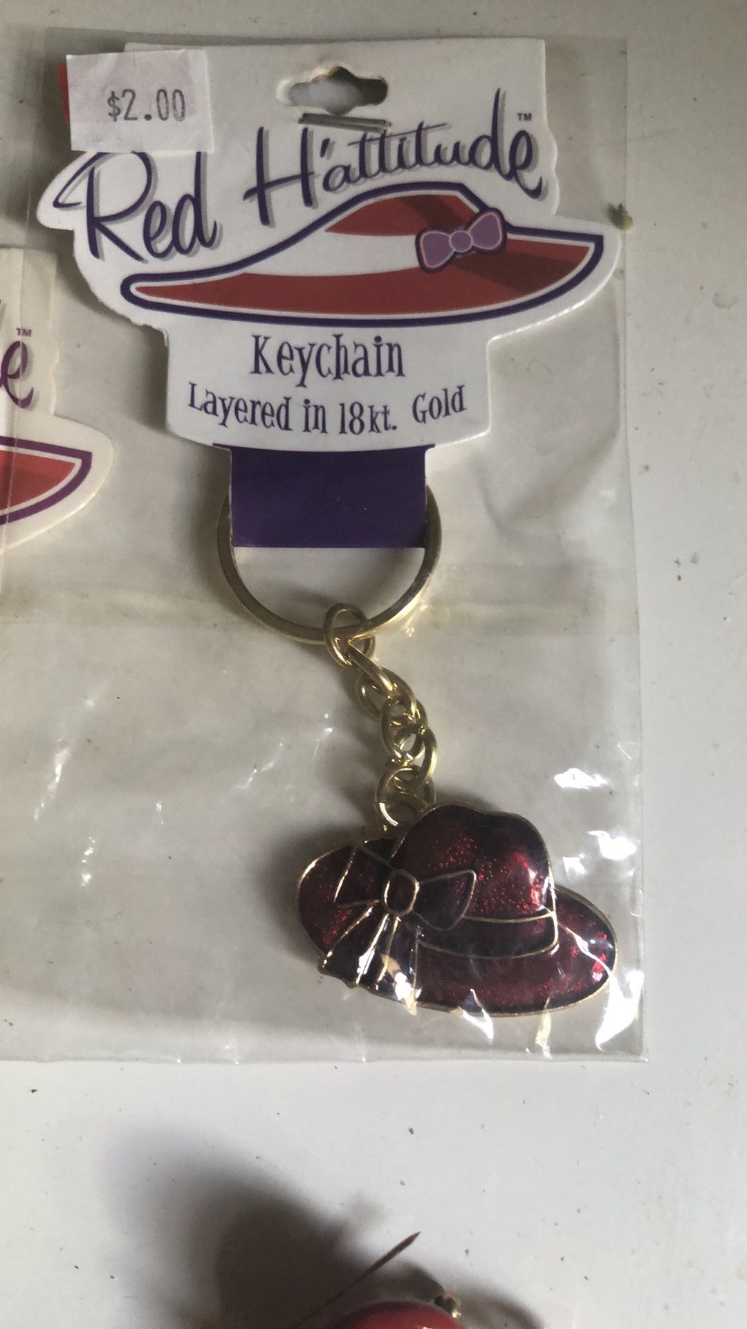 BUNDLE OF RED HATS JEWELRY/keychain /charms