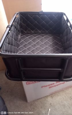 Bike rear basket.