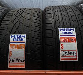 Single Used Tires 235/40/18 each $80