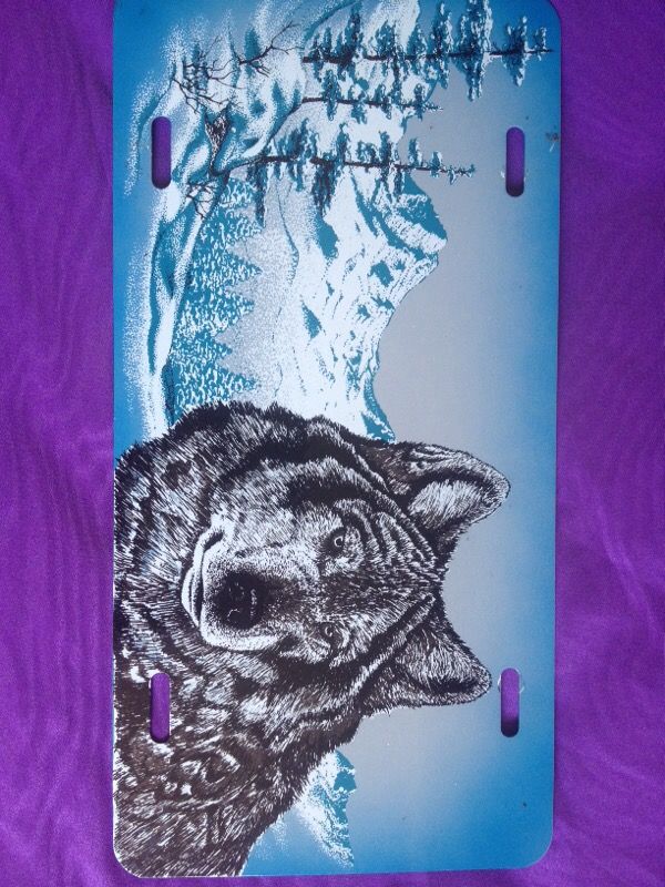 Wolf License Plate