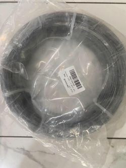 150FT Wire Rope Vinyl Coated 3/32" Overmolded to 1/8" Stainless WR11 WP1 WC1 BLK