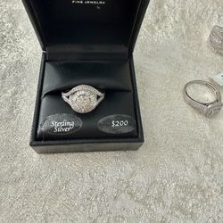 New Italian sterling silver rings #925