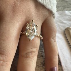 5kt Marquis Diamond Engagement Ring