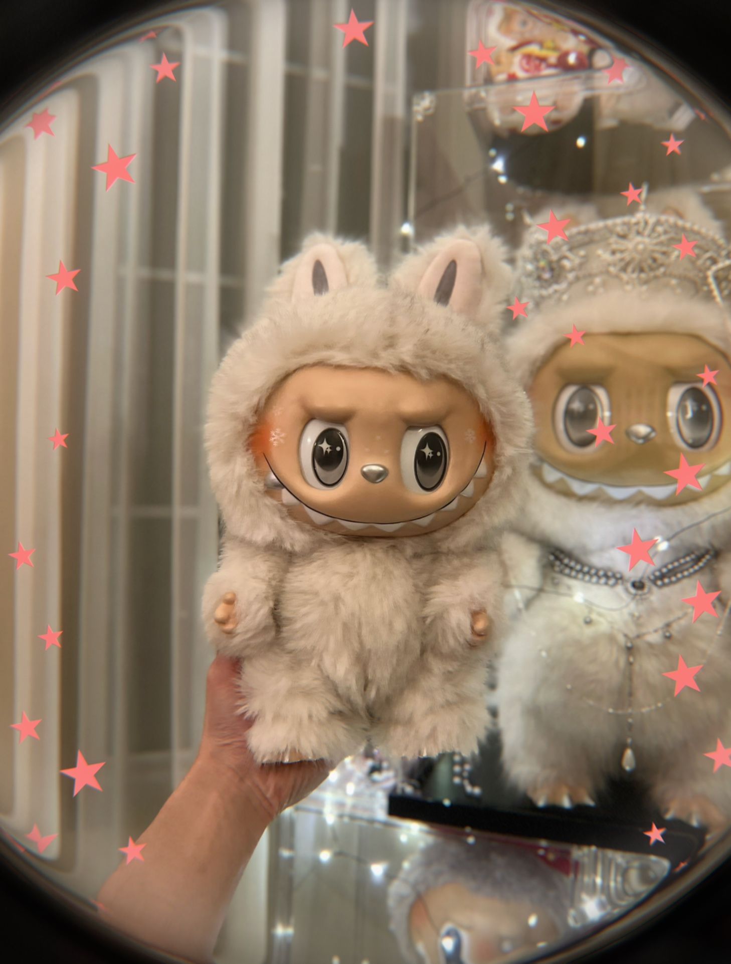 Customized Labubu 38 Cm 15 Inch Zimomo, Angel In Cloud