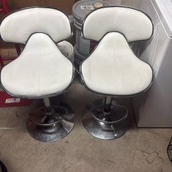 White Bar stools