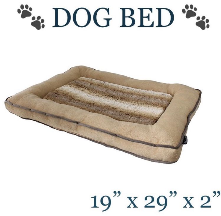 Fur and Micro Mink Crate May Dog Bed Pet Bed