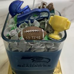 Seattle seahawks candle