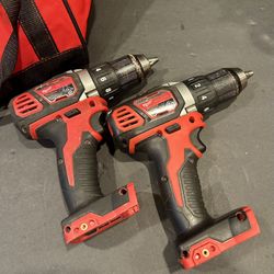 Two (2) Milwaukee Drills, One Is Hammer, Both In A-1 Condition, No Battery 