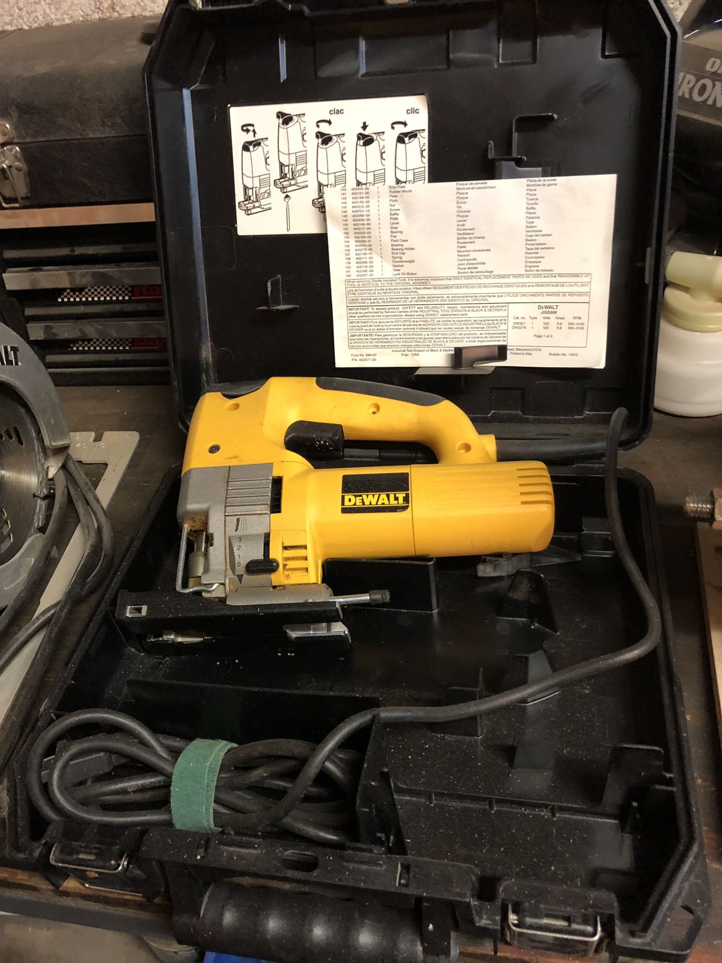 Dewalt orbital jigsaw