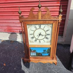 Bench Made Tiger Maple Federal Style Mantle Clock 
