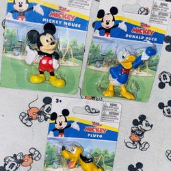3 SET/⚫️🐭⭕️🔵🟡⚫️✨DISNEY JR MICKEY & FRIENDS COLLECTIBLE MINI FIGURES:⭕️MICKEY:⭕️DONALD:⭕️PLUTO
