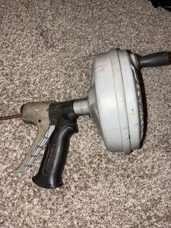 RIDGID Kwik-Spin+ Hand Spinner Drain Cleaning Auger (Model 57038).