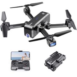 Drone with 2.7K camera for adult Foldable Drone with FPV Live Video, Altitude Hold, Route Mode, Headless Mode, Gravity Sensor, 2 speed adjustement，Dro