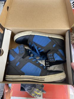 Men’s Supra Skytop Black/Royal Blue Size 12 Shoe