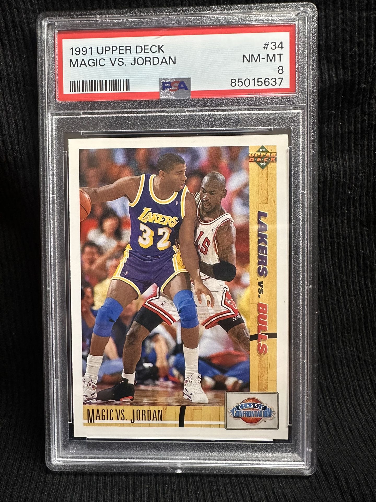1991 Upper Deck Magic Vs Jordan! Psa 8