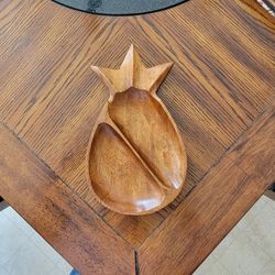 Vintage Monkey Pod Pineapple Bowl