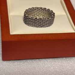 Silver Ring Tiffany & Co. Sterling Silver. Size 6