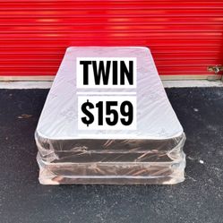 New Twin Size Mattress And Box Spring Set // We Offer  🚚