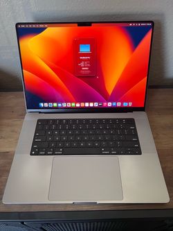 M1 MacBook Pro 500gb storage 16 gb ram Apple