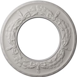 Ekena Millwork 13 1/4"OD x 7 1/8"ID x 7/8"P Salem Ceiling Medallion (Fits Canopies up to 7 1/8")