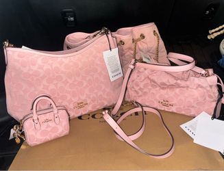 Coach pink denim collection