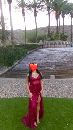 Red Prom dress