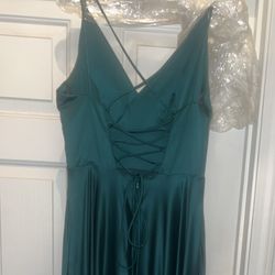 Prom/ Formal/ Bridesmaid Dress Emerald Green