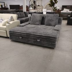 Oversize Chair And Storage Ottoman