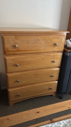 Real Wood Dresser with deep drawers