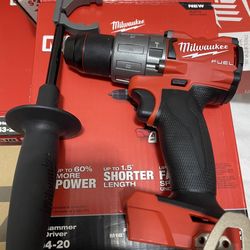 Milwaukee Fuel Hammer Drill Tool Only New Nuevo $100