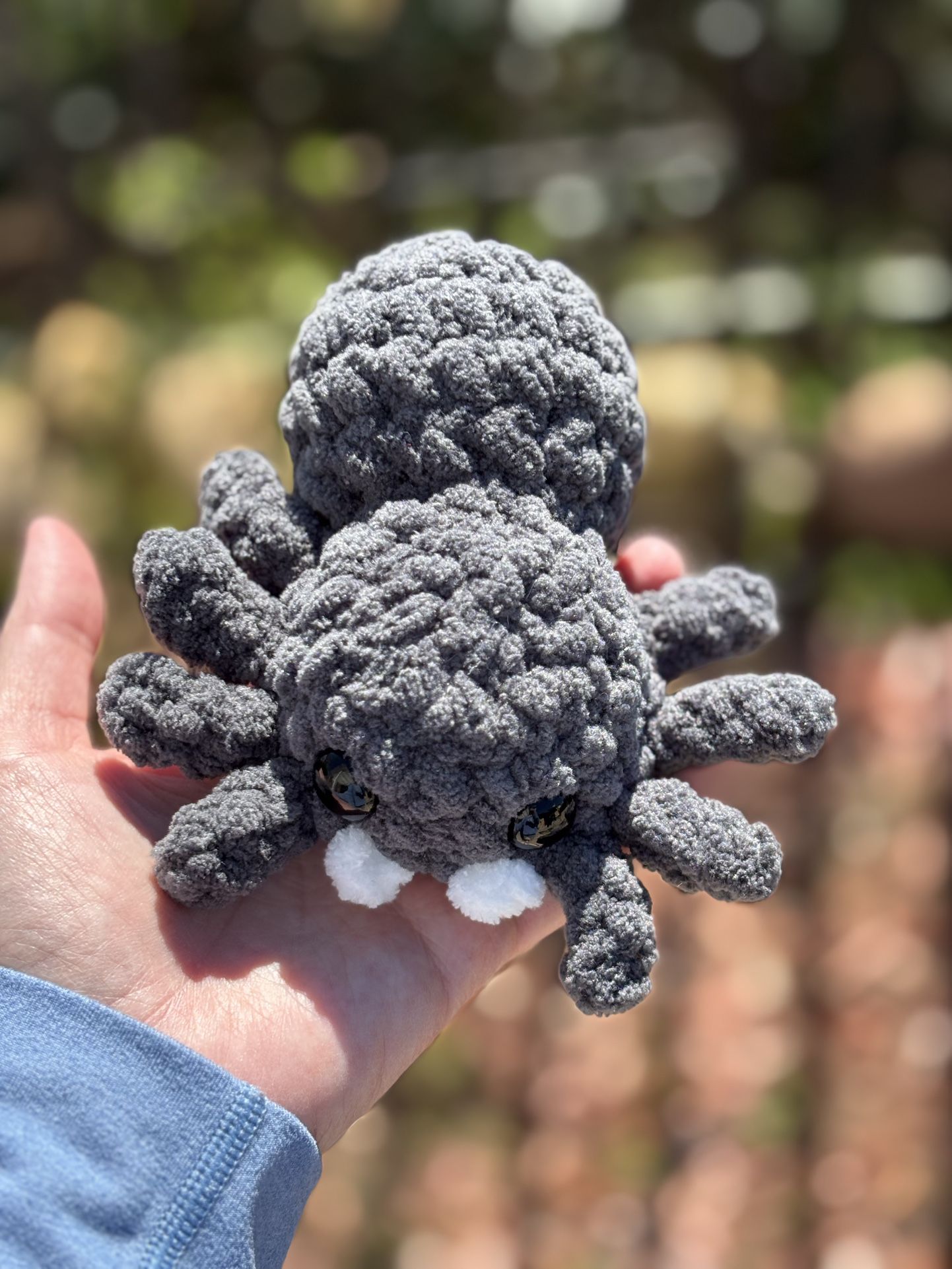 Jumping Spider 🕷️ Handmade 🧶 Crochet 🧶 Plushie