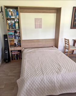 Premium Full Size Murphy Bed System & Tempur-Pedic Mattress
