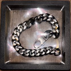 Stainless Steel Cuban Link Bracelet
