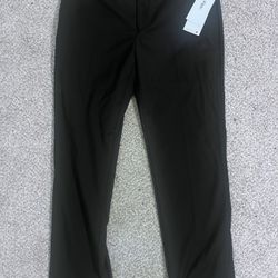 Black Calvin Klein Men's Slim-Fit Performance Dress Pants