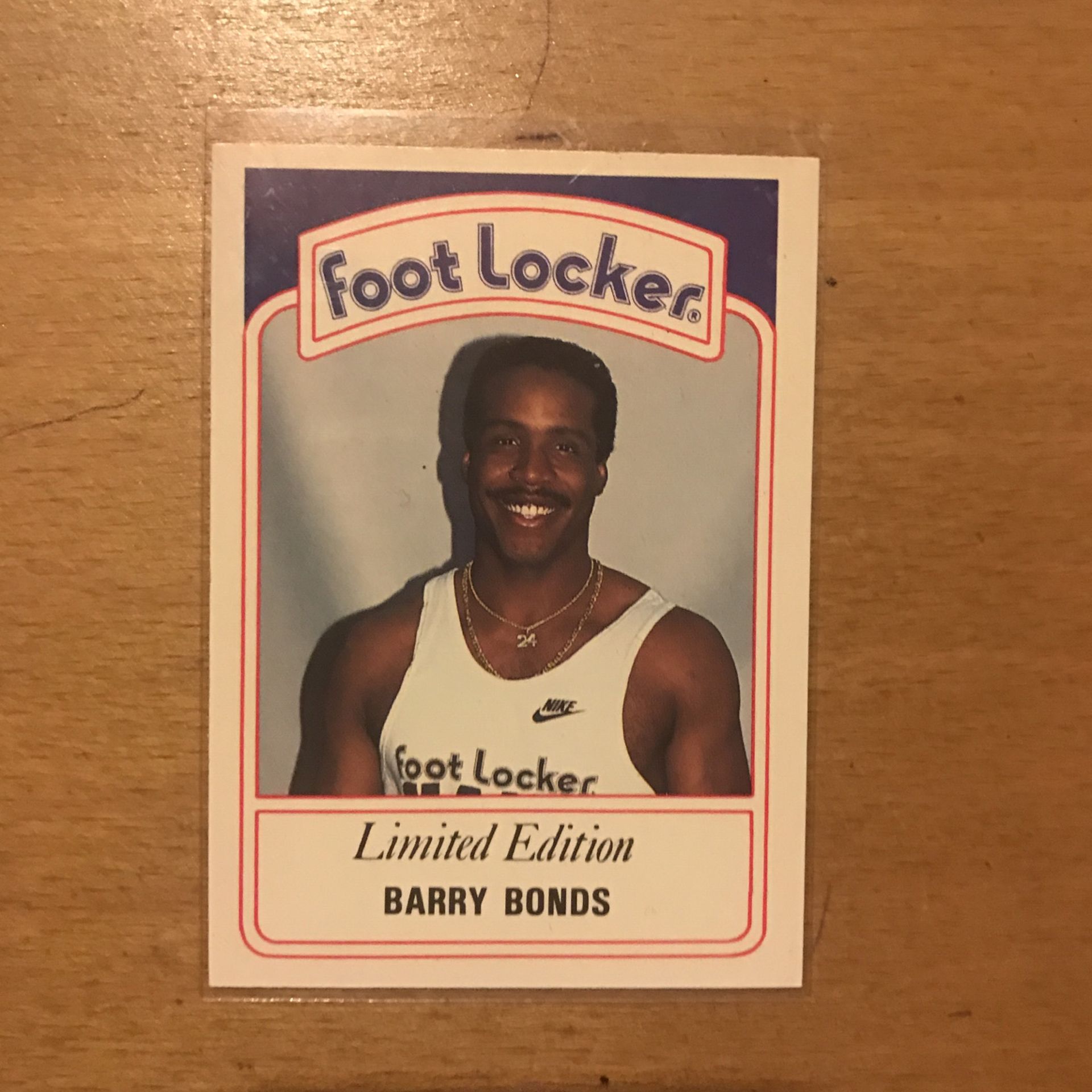 1991 BARRY BONDS FOOT LOCKER CARD