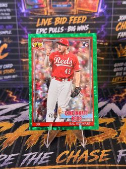 2026 Topps Sal Stewart 1991 Insert RC #91B2-13 Reds Green Parallel 49/99