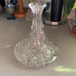 Vintage Clear Glass Decanter 