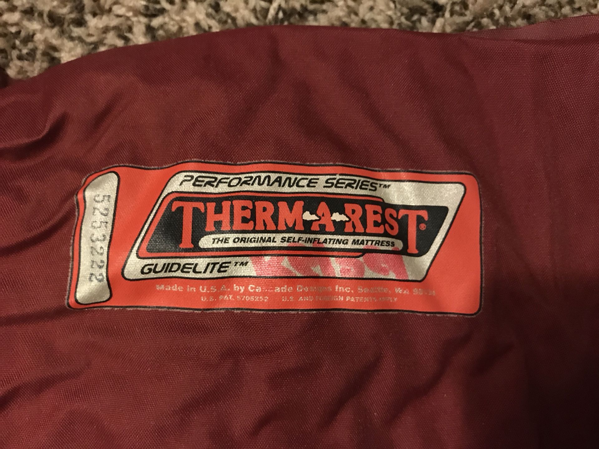 Thermarest Guidelite 3/4 length Sleeping Pad