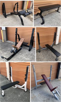 Commercial Olympic Weight Bench, Incline, Decline, Flat & Shoulder Press Benches Available.