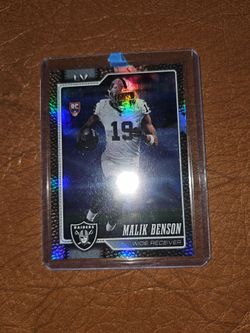 Malik Benson Raiders RC NFL Trading Card *pigskin parallel