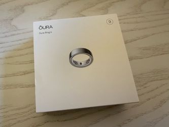 Oura Ring 4 silver size 9 NEW/SEALED BOX (can add used charging case for +$50)