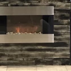 Allmar 36'' Wall Mount Electric Fireplace with Remote