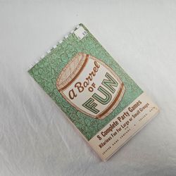 VTG 1957 "A BARREL OF FUN" PARTY GAMES BOOKLET