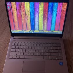 HP StreamBook  - 14" Laptop, Intel Celeron N4120, 4GB RAM, 64GB SSD, Windows 11 Home Pink